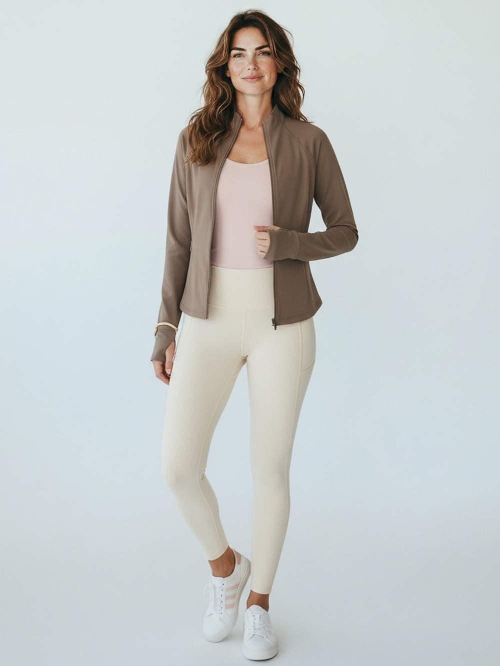 Athleta Salutaion Utility Zip-Front Jacket in Umber M